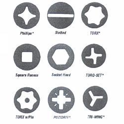 SCREWDRIVER BITS